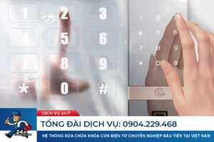 khóa vân tay cửa kính