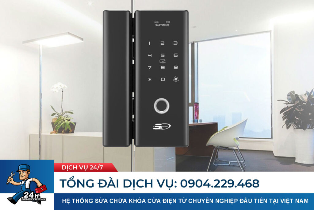 khóa vân tay cửa kính