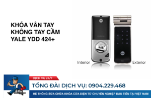 Khóa vân tay không tay cầm Yale YDD 424+