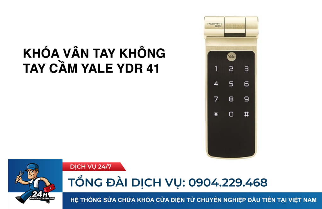 Khóa vân tay không tay cầm Yale YDR 41