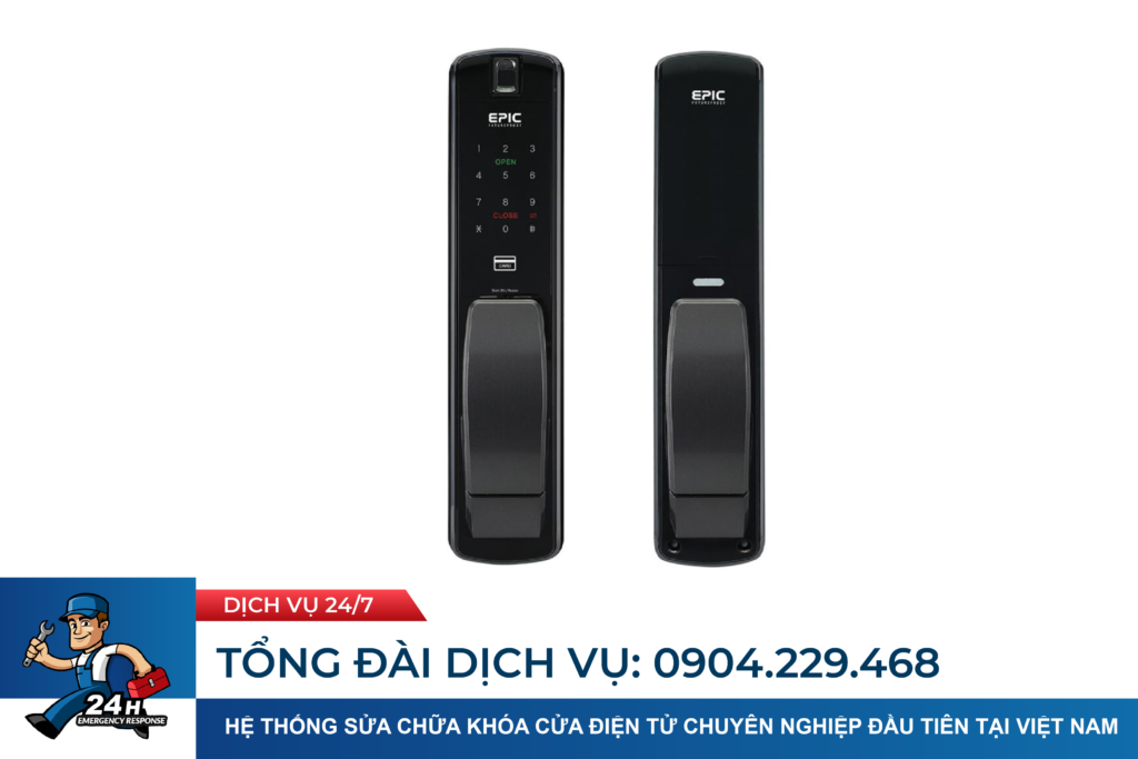 khóa điện tử epic tay cầm push-pull epic p8800k