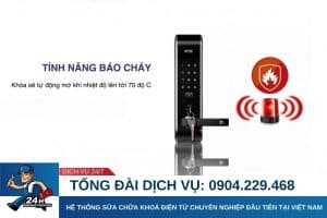 Chức năng cảnh báo cháy của khoá cửa điện tử có thực sự cần thiết?