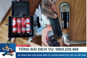 Xử lý pin khoá điện tử bị chảy nước như thế nào?