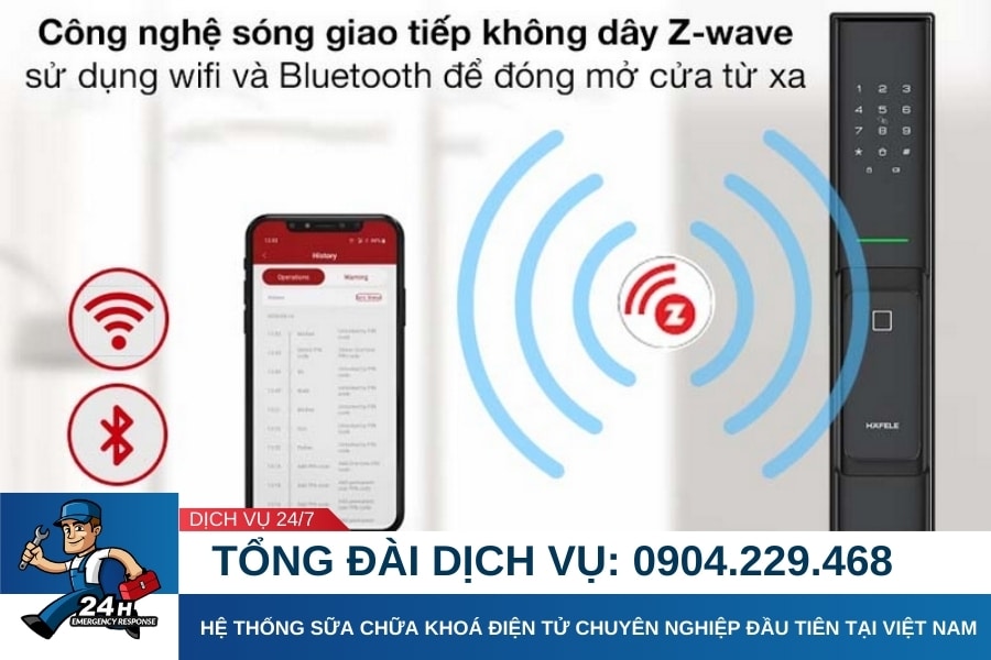 Công nghệ điều khiển từ xa trên khoá cửa thông minh